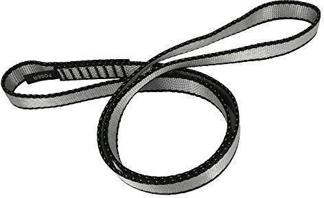 FOSER 18mm Nylon-Schlingenläufer, hochfestes Nylon Seil, zum Yoga-Hängematte, Wandern, Erstellen von Ankersystemen, Downhill (Gray(1pcs), 120cm/48in)