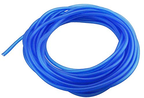 AQUANEAT 25 Feet Aquarium Airline Tubing, Standard 3/16” Tubing for Fish Tank Air Pump (Blue)