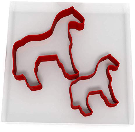 Custom Cutters Horse Set of 2 Cookie Cutters 5CM + 8CM