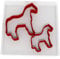Custom Cutters Horse Set of 2 Cookie Cutters 5CM + 8CM
