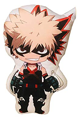 Tongyundacheng My Hero Academia Plüschkissen Todoroki Shoto Bakugou Katsuki Midoriya Izuku Anime Cartoon Kissen weich gefüllte Puppe Wurfkissen Zuhause Sofa dekorative Kissen 48 cm