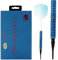 CUESOUL Blue Cocktail 20g Soft Tip 90% Tungsten Dart Set mit Ölfarbe Finish und Farbverlauf ROST Flights