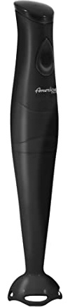 Elite Gourmet EHB2425B Electric Immersion, Mixer, Chopper, 1-Touch Control Hand Blender, 150 Watts, Black