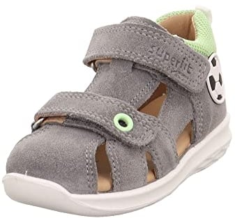 Superfit Jungen Bumblebee Sandale, Hellgrau Grün 2500, 21 EU