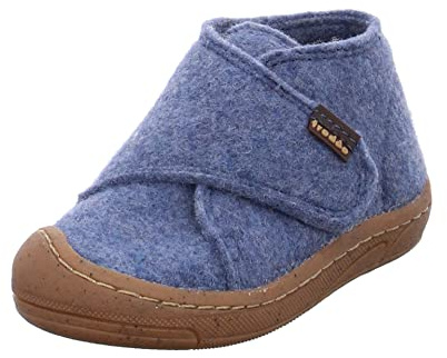 Froddo Jungen Hausschuhe Minni Wooly Barefoot Hausschuh Textil Kinderschuhe Uni barfuß Barefoot Unisex Hausschuh Pantoffel hüttenschuh