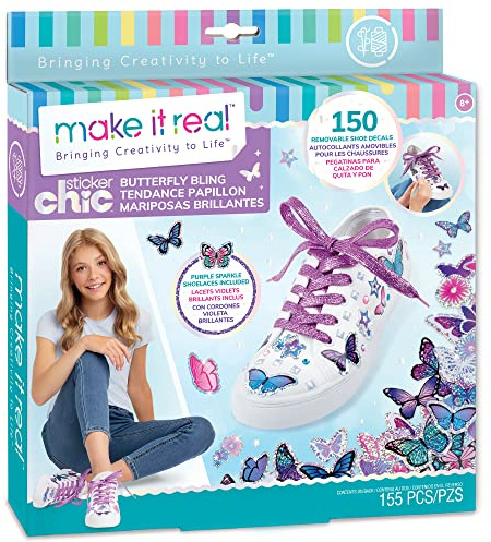 Make IT Echte Schuhpflege Aufkleber Schicke Buterfly Kreativ-Set