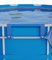Carrie Box Support d'épuisette, Bleu | 2 Supports | Support pour épuisette de Piscine | Rangement pour Accessoires de Piscine | en Plastique recyclé