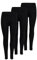 ONLY Damen Onllive Love Leggings 3-Pack, Black/Black/Black, S