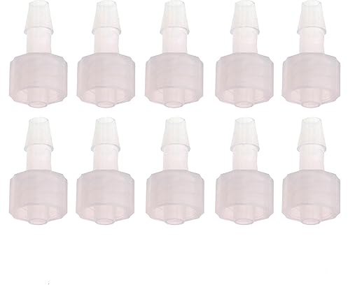 MTQY Luer-Lock-Schlauchadapter aus Polycarbonat, männlich, 5/32 Zoll, für biochemische Analyseinstrumente, 10 Stück