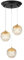 WOWEWA G9 LED Hängeleuchte Esstisch Modern Hängeleuchte Höhenverstellbar Kronleuchter Hängeleuchte 3-flammig Hochwertige Acrylfarben Küche Wohnzimmer Lampe Schlafzimmer Lampe Flur Lampe
