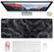 Großes Gaming Mauspad 800x300x3mm Übergröße Mauspad Gaming Minimalistische Topografische Schreibtischmatte Linie Vernähte Kanten Mauspad Rutschfeste Tischunterlage für PC, MacBook, Laptop (Schwarz)