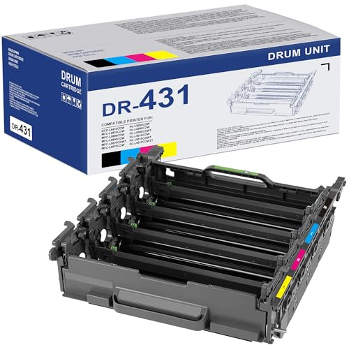 DR-431CL Drum Unit Replacement for Brother DR431CL Drum Unit HL-L8260CDW HL-L8360CDW HL-L8360CDWT MFC-L8610CDW MFC-L8900CDW Printer, DR 431CL Drum Up to 31,000 Pages (Only Drum)
