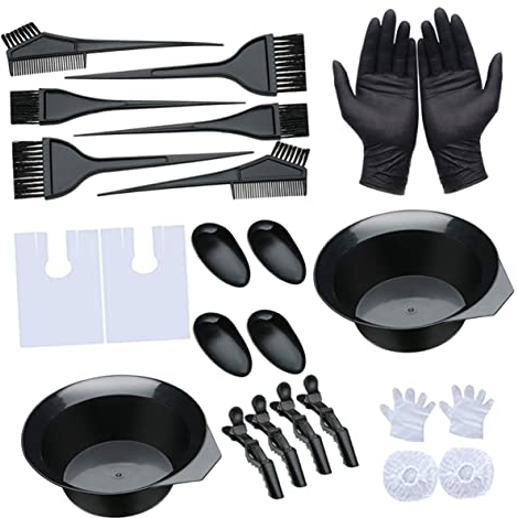 Housoutil 1 Satz 24 Stück Salonumhänge Selber Machen Haarschneideumhang Duschhaube Einweg Haarfarben-kits Spinnenkronen Für Frauen Haarstyling-werkzeuge Haarfärbemittel Emulsion