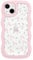 ZCDAYE Floral Case Compatible with iPhone 14, Aesthetic Flower Pattern & Cute Curly Wavy Shape Phone Case for Women Girls,Soft TPU Shockproof Cover for iPhone 14 (6.1 inch), Pink