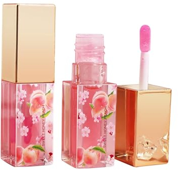 Find Gloss à lèvres Peach Mini Clear Color Change Changing PH Kit de gloss à lèvres teinté pour femmes et filles Baume Tint Stain Glaze Pack Rouge à lèvres 2,5 ml Rouge à lèvres Kiss (A, taille