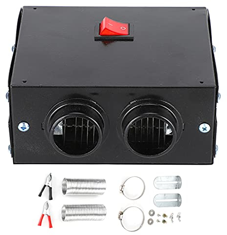 Scaldariscaldatore per Auto Sbrinatore Portatile Ventilatore Silenzioso Riscaldamento Rapido per Ferro Stiro per Camion 600 W (12V)