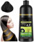 Eterna Vida Color Dye Shampoo,Eterna Vida Color Dye Shampoo 6 In 1,Eterna Vida Hair Dye Shampoo Black,Hair Color Shampoo,Natural Plant Herbal Hair Coloring Shampoo (Black)