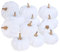 12 Pcs künstliche kürbisse verschiedene größen, kürbis deko, halloween weißer kürbis lifelike pumpkin harvest mini pumpkins für herbsternte bauernhaus thanksgiving halloween party dekoration (B)