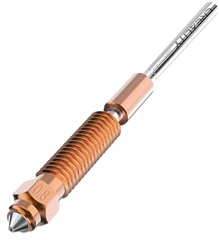 CREALITY K1C Nozzle 0.8mm 1Pc Unicorn Quick-Swap Ender 3 V3 Nozzle with Titanium Alloy Heatbreak Support High Flow Printing Compatible with Creality K1C,Ender 3 V3 and Ender 3 V3 Plus 3D Printers