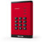 iStorage diskAshur3 HDD 4TB Red - Secure portable hard drive - Password protected - Dust & water resistant - Hardware Encryption