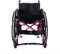 Rollstuhl für Behinderte, Faltbar, Aluminium Rollstuhl für den Sport, Leichter Rollstühle, Schnellverschluss, Sicherheitsgurt(14.9 Seat Width,Pink)