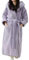 Robe de Chambre Femme Polaire Longue Peignoir de Bain Femmes & Hommes Polaire Longue Unisexe Peignoir Polaire Femmes Hiver Chaud Manteau d'intérieur Robe Homewear Peignoir Chaud et Doux Vêtement