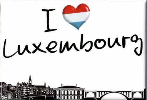Foto Magnet Luxembourg I Love Luxemburg - Kühlschrankmagnet Fotomagnet Souvenir -