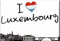 Foto Magnet Luxembourg I Love Luxemburg - Kühlschrankmagnet Fotomagnet Souvenir -
