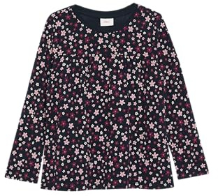 s.Oliver Ausgestelltes Longsleeve mit All-Over-Print Navy 116/122