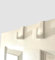Over Door Hooks for 35mm Doors, Set of 2, White Plastic