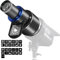 Snoot Bowens Mount Projektor, mit 25 Gobos und 4 Farbfilter, für Aputure Amaran 100X/D 200D/X, Godox SL60, Snoot für Optisches Spotlight Fotografie