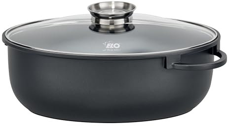 ELO Alucast ovaler Bräter 38cm matt, kratzfeste ELODUR® Select Antihaftversiegelung, Induktionsboden, backofenfest, schwarz