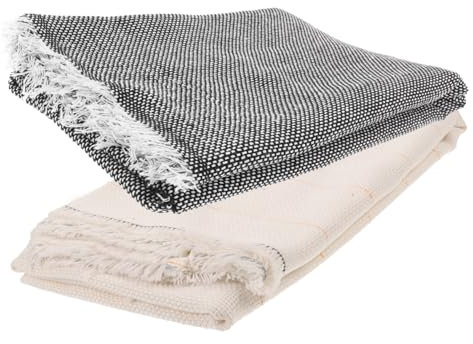 jojofuny 2 Pezzi Tappeto Antiscivolo Tessuto Base per Carpets per Tufting Materiale con Forte per Produzione Tappeti
