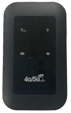 Convergek All-Network Portable WiFi, Wireless Routers Mobile Network, Power on and Use Travel Router Pocket Wi-Fi for Travel, Public Computer, Business, Rv (Black)