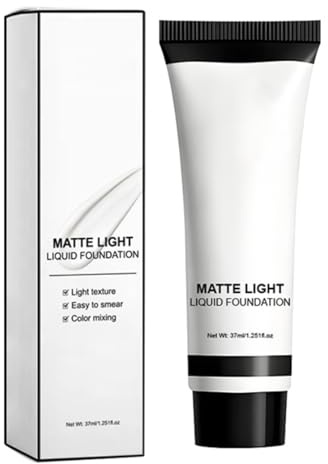 White Foundation Stick,Full Coverage Foundation for Mature Skin, Waterproof & Long-Lasting White Face Paint, Cream Foundation with Gentle Formula, Perfect for Halloween Cosplay & All Skin Types
