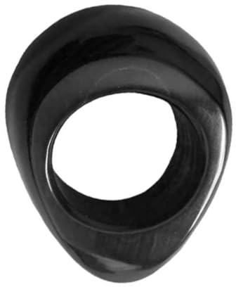 Veemoon 1stück Ox Horn Massager Ring aus Natürlichem Schwarzem Wasserbüffelhorn Langlebiger Massage ring für Fußreflexzonen Ergonomisch Geformt für Effektive Akupressur und Pediküre