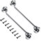 10 Inch Hook and Eye Latch Grey Cabin Patio Door Hook and Eye White 2Pack Stainless Steel 250mm Heavy Duty Cabinet Latches for Door Gate Window Closet Shed Hardware Catch Silent Holder
