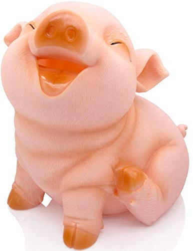 H&W Niedlich Sparschwein Kinder, Unzerbrechliche Schwein M¨¹nze Spardosen, Sparb¨¹chse f¨¹r Jungen M?dchen, Squint Spardose, Beste Bittrthday Geschenk