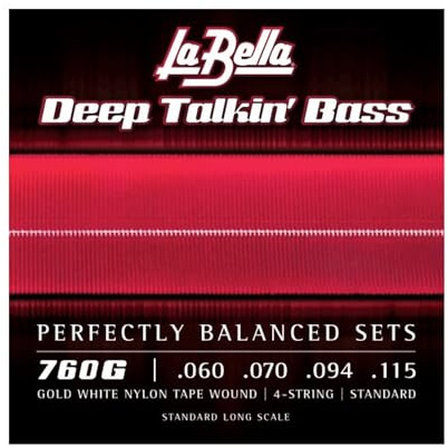 La Bella 760FS-CB Deep Talkin' Bass Jeu de 6 cordes extra longues pour basse