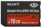Sony 16GB High Speed 50MB/s MemoryStick Pro -HG Duo Flash Memory Card - MSHX16B2, Black