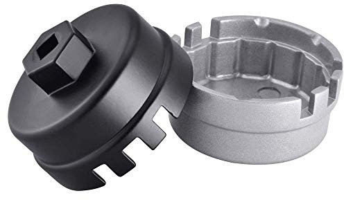 HugeAuto Herramienta universal de extracción de llave de filtro de aceite de coche de 36 mm (negro)