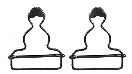 WedDecor Metal Dungarees & Pinafore Gunmetal Colour Buckles Adjustable Clips Strap Sliders Clasp Fasteners for Braces, Bags, Bibs, Jumpsuit, Dresses, 45mm, 2pcs
