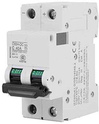 2P DC Leitungsschutzschalter 40A 250V MCB Miniatur-Leistungsschalter 2 Polig Vakuum Leistungsschalter