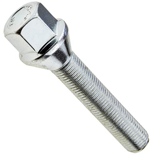 Boulon de roue M12 x 1,5 55 mm Cône 60° SW17 Longueur au choix Compatible avec BMW Opel Renault