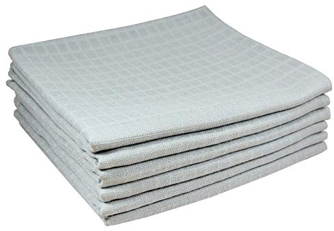 M.M.C. 6er Pack Mullwindeln | Spucktücher 100% Baumwolle - Stoffwindeln & Mulltücher fürs Baby | ÖKO-TEX Zertifiziert, 80x70 cm (6 Grau)