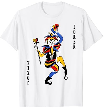 Spielkarte Joker Karte Kostüm Fasching Verkleidung Gruppen T-Shirt