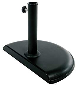 Essenciel Green - Pied parasol balcon rond 10kg noir