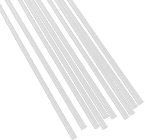 SOFIALXC Forme Solide Ronde en Acrylique Transparent Rod Pmma Extrudées Bar Clair Longueur 50 Cm 10Pcs,Diameter 2mm