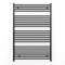 Myhomeware 700mm Wide Black Flat Heated Bathroom Towel Rail Radiator For Central Heating Elegant Designer UK Alyssa 700(W) x 1200 (H) Black