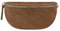 Made in Italy OBC Damen Leder Tasche Gürteltasche Crossbody Hüfttasche Bauchtasche Hüfttasche Umhängetasche Cross-Over Bodybag Schultertasche Handytasche Geldtasche (Braun (Wildleder))